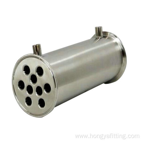 Sanitary stainless steel condenser for BHO extractor